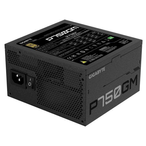 GIGABYTE P750GM 750W ATX Netzteil – 80 PLUS Gold Vollmodular, 120 mm Lüfter, 4x PCIe