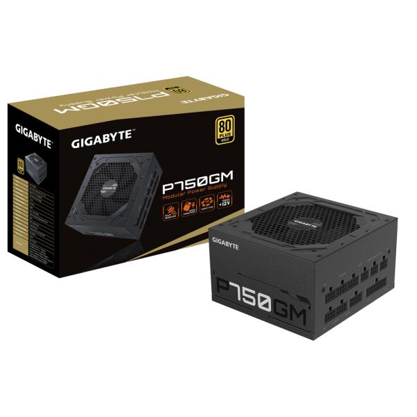 GIGABYTE P750GM 750W ATX Netzteil – 80 PLUS Gold Vollmodular, 120 mm Lüfter, 4x PCIe