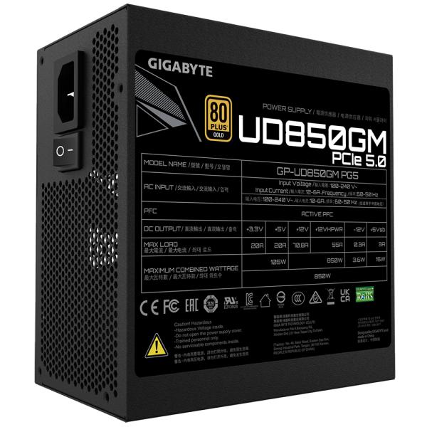 GIGABYTE GP-UD850GM PG5 Netzteil  850 W 80+ Gold ATX PCIe 5.0 Ready