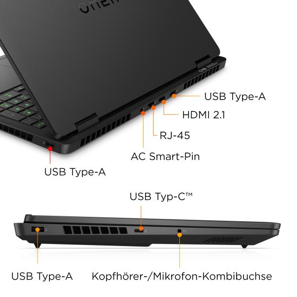 HP OMEN 16-am0168ng CU7-255H/24GB/1TBSSD/RTX5070/FreeDOS