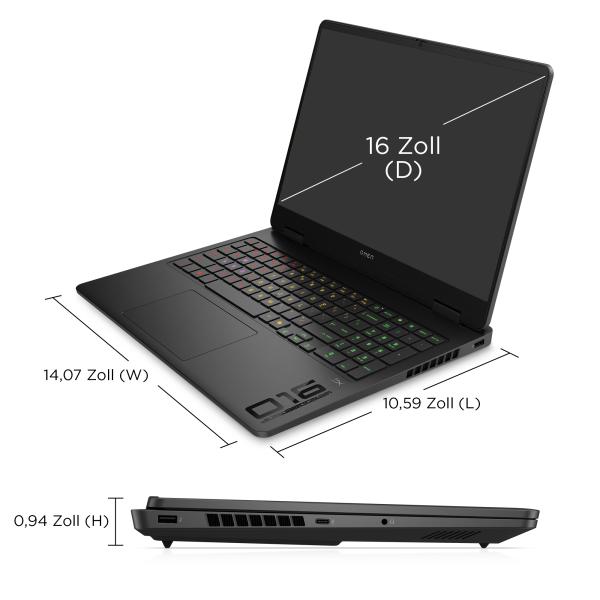 HP OMEN 16-am0168ng CU7-255H/24GB/1TBSSD/RTX5070/FreeDOS