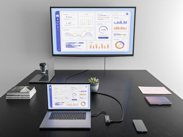 Equip USB-C 5-in-1 Multifunktionsadapter | HDMI 4K, Gigabit LAN, USB 3.2, 100W PD