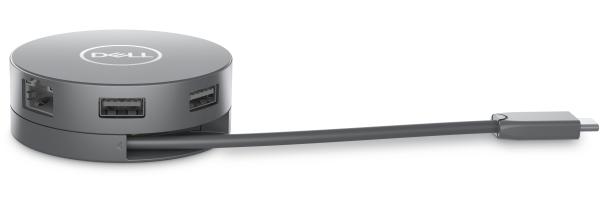 Dell DA305 Mobile Adapter Dockingstation 2xUSB3.1/HDMI/VGA/DisplayPort/USB-C/Ethernet passiv Grey