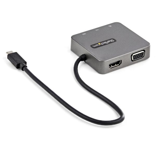 StarTech USB-C Multiport Adapter HDMI VGA – 4K Dockingstation für Laptop & Mac