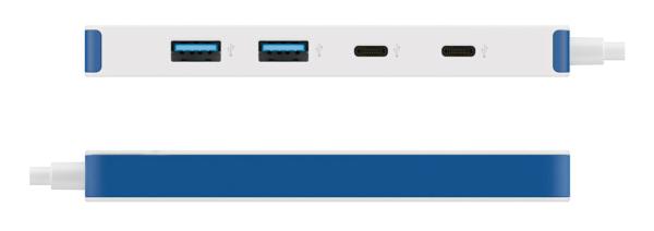 TARGUS HyperDrive Flex 4 Port USB-C Hub Blue