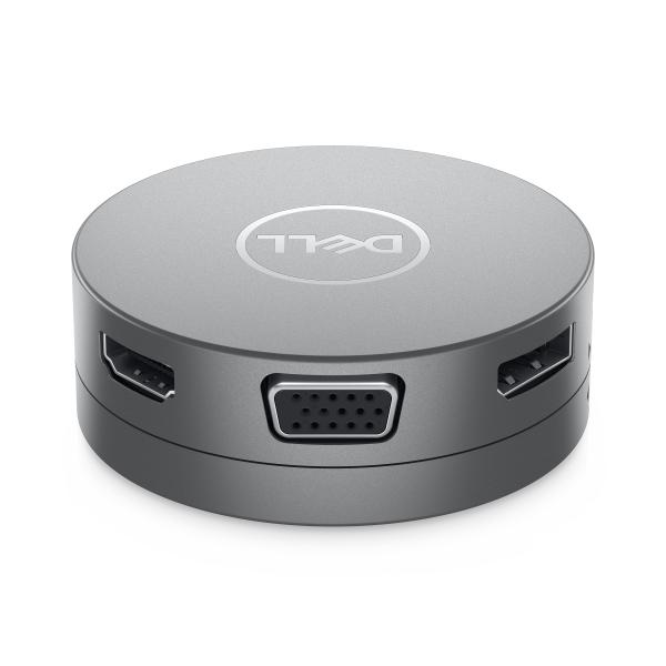Dell DA310 7-in-1 USB-C Travel Adapter – Mobile Dockingstation mit HDMI, DP, VGA, RJ45 & Power Delivery