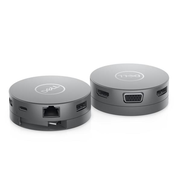 Dell DA310 7-in-1 USB-C Travel Adapter – Mobile Dockingstation mit HDMI, DP, VGA, RJ45 & Power Delivery