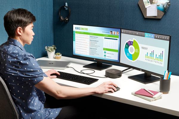 HP USB-C Dockingstation G5 schwarz | 100W Power Delivery, HDMI, DisplayPort, LAN, USB-A/C