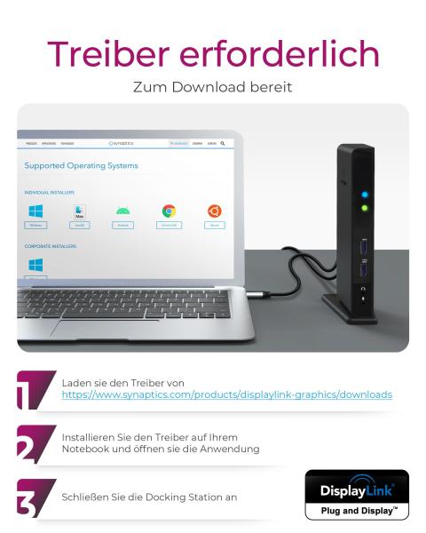 ICY BOX IB-DK2241AC Dockingstation | 11-in-1 USB 3.0 Hub mit HDMI DVI LAN & Audio