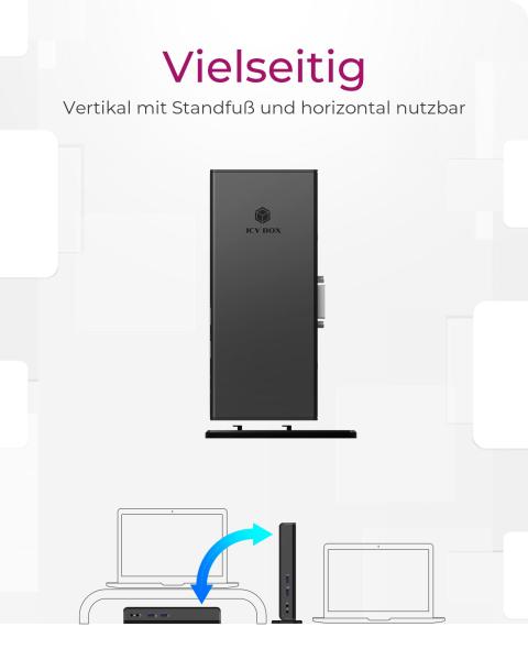 ICY BOX IB-DK2241AC Dockingstation | 11-in-1 USB 3.0 Hub mit HDMI DVI LAN & Audio