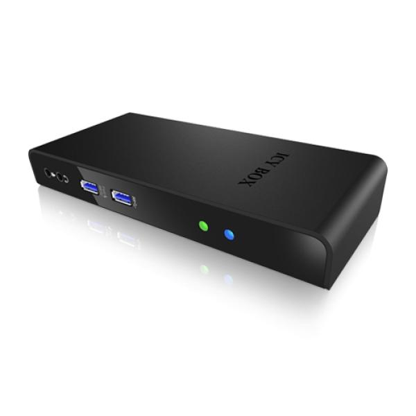 ICY BOX IB-DK2241AC Dockingstation | 11-in-1 USB 3.0 Hub mit HDMI DVI LAN & Audio