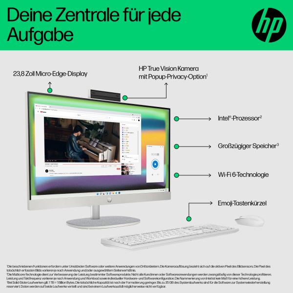 AIO HP All-in-One Touch PC 24-cr0241ng 23,8 i3 N300/8GB/512SSD/W11 Home