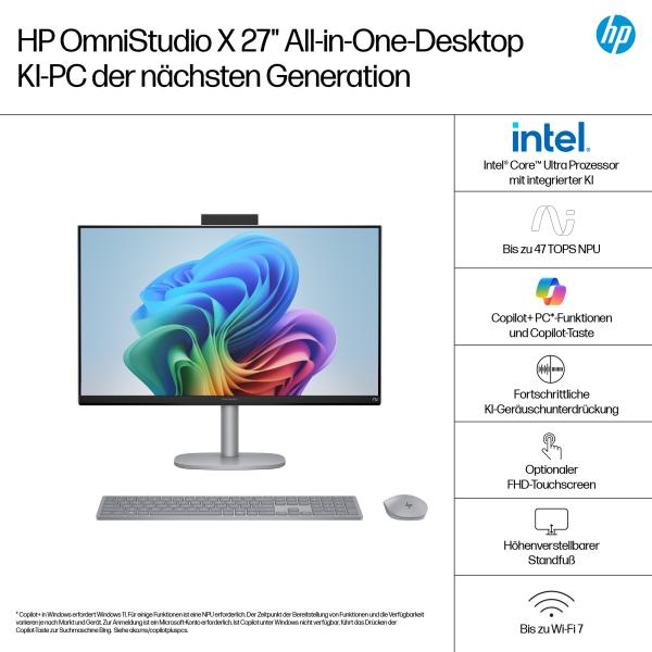 AIO HP OmniStudio X 27-cs1170ng 27 CU7 258V/32GB/2TBSSD/W11 Home