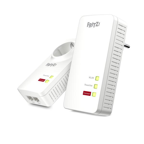 FRITZ! Powerline 1260E WLAN Set 1200Mbit/s Eingebauter Ethernet-Anschluss WLAN Weiß