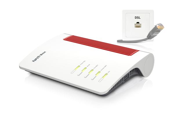 FRITZ! Box 7690 Wi-Fi 7 (802.11be) Dual-Band (2,4 GHz/5 GHz) Ethernet/LAN, ADSL2+