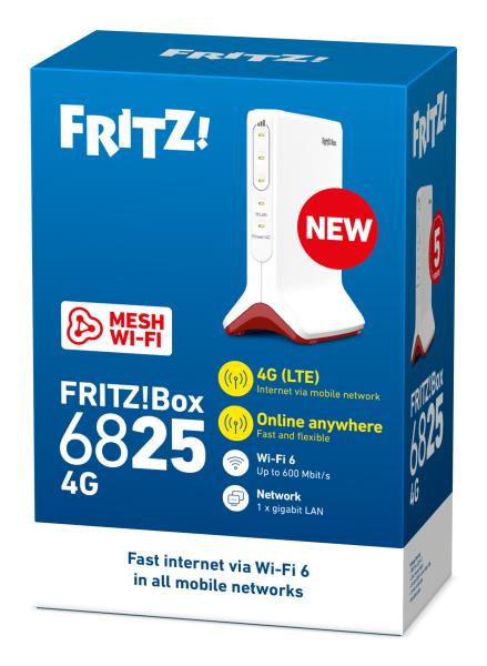 FRITZ!Box 6825 4G International – LTE Router mit Wi-Fi 6