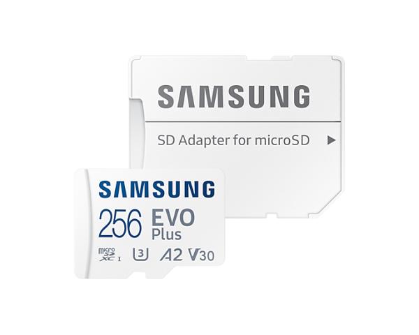 256GB Samsung EVO Plus Speicherkarte MicroSDXC 130MB/s +Adapter