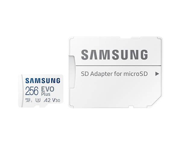 256GB Samsung EVO Plus Speicherkarte MicroSDXC 130MB/s +Adapter