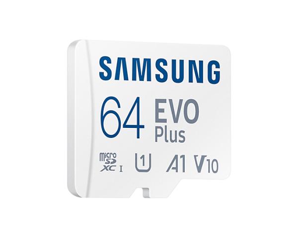 Samsung EVO plus  64 GB MicroSDXC UHS-I Class 10 Speicherkarte mit SD-Adapter MB-MC64KA