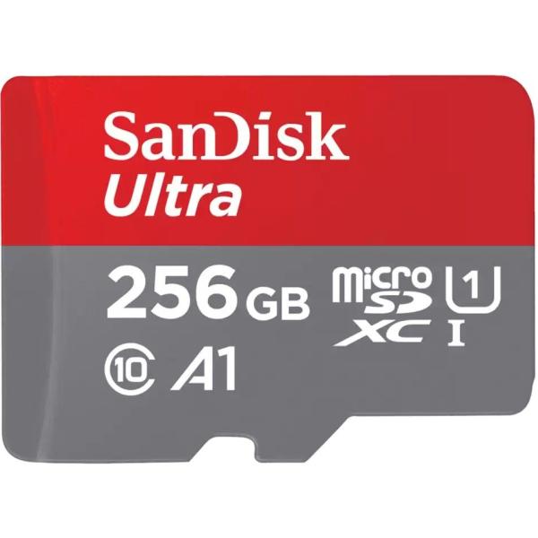 256GB SanDisk Ultra microSDXC Speicherkarte 150MB/s +Adapter