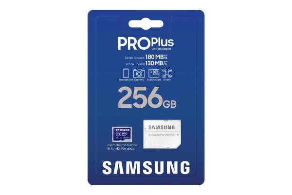 CARD 256GB Samsung Pro Plus microSD UHS-I U3 Full HD 4K UHD