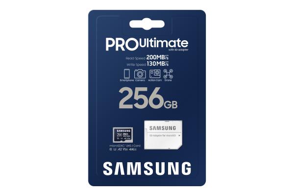CARD 256GB Samsung PRO Ultimate microSDXC 200MB/s +Adapter