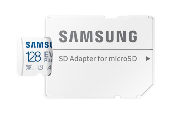 CARD 128GB Samsung EVO PLUS microsdxc UHS-I U3 inkl. SD Adapter