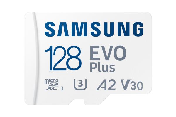 CARD 128GB Samsung EVO PLUS microsdxc UHS-I U3 inkl. SD Adapter