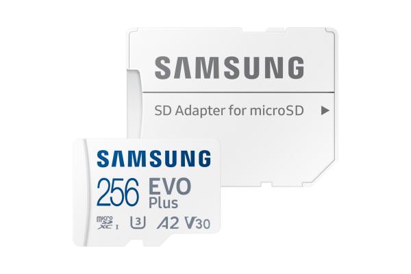 CARD 256GB Samsung Evo Plus microsdxc UHS-I U3 inkl. SD Adapter