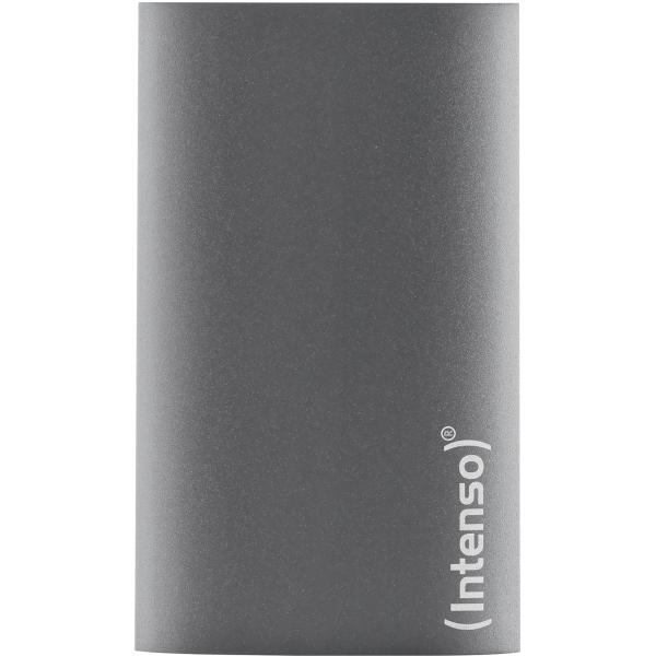 1TB Externe SSD USB 3.2 Gen 1 Aluminium Anthrazit | 500 MB/s | Schockresistent | USB-A