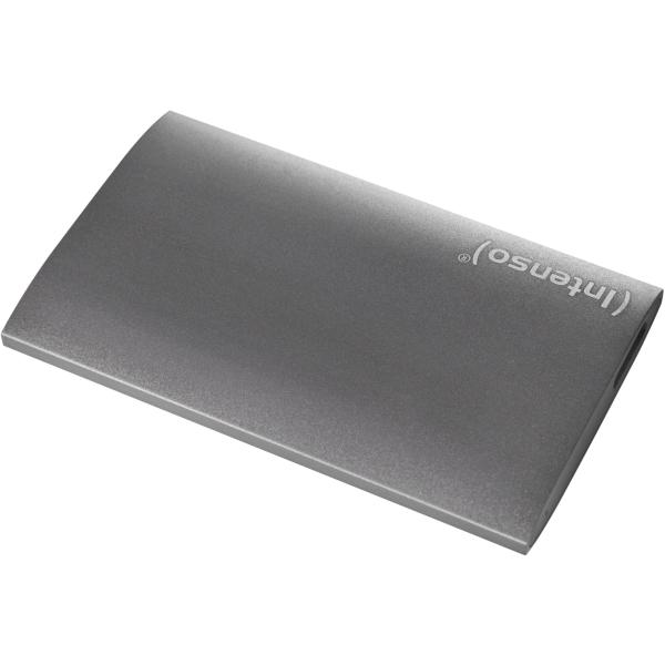 1TB Externe SSD USB 3.2 Gen 1 Aluminium Anthrazit | 500 MB/s | Schockresistent | USB-A