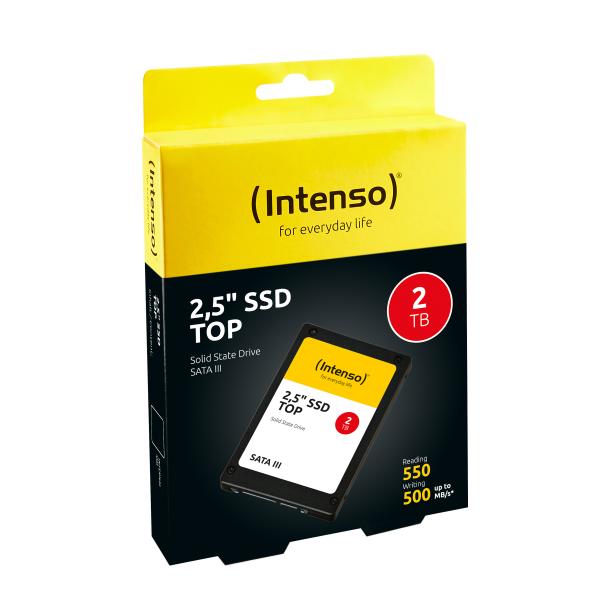 2TB Intenso Top Performance 2,5" interne SSD SATA III – schnelle Festplatte für PC & Notebook