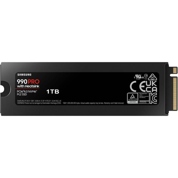 M.2 1TB Samsung 990 PRO Heatsink NVMe PCIe 4.0 x 4 retail interne SSD