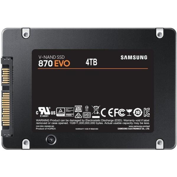 2.5" 4TB Samsung 870 EVO retail interne SSD