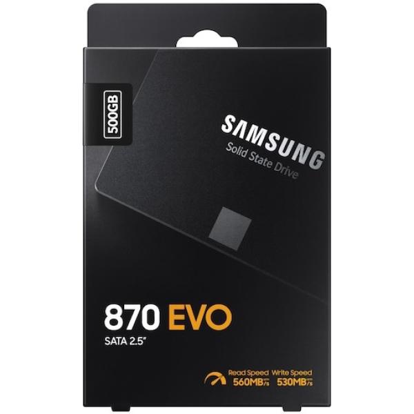 2.5" 500GB Samsung 870 EVO retail interne SSD
