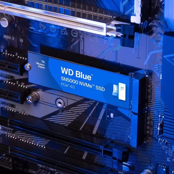 WD Blue SN5000 M.2 SSD 500 GB – 5000 MB/s Lesen 4000 MB/s Schreiben PCIe 4.0 NVMe