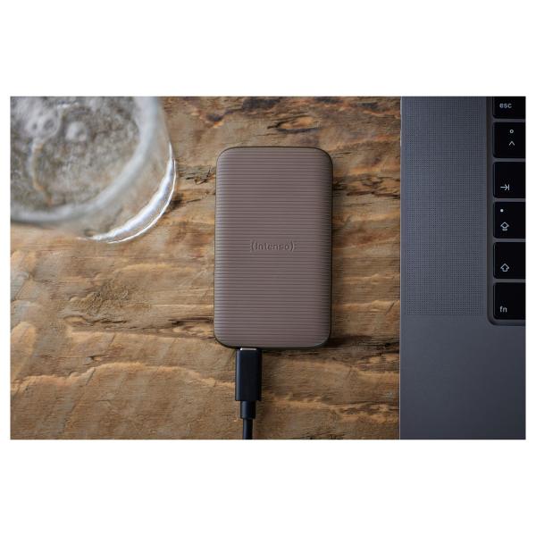 Intenso TX500 Portable SSD 1TB USB-C USB 3.2 Gen 2 Externe SSD 1000 MB/s Braun