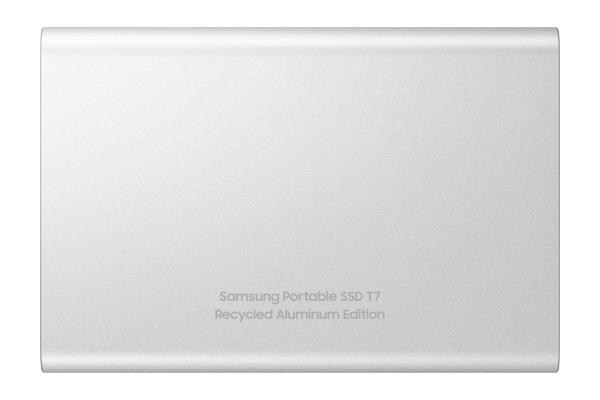 2TB Samsung Portable T7 Resurrected USB-C 3.1 (10Gb/?s) Silber externe Festplatte SSD