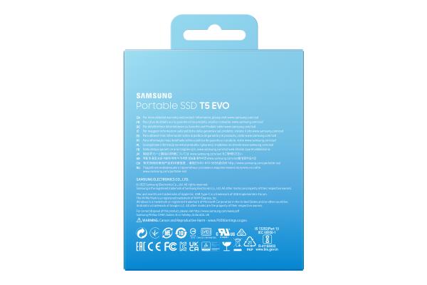 4TB Samsung Portable T5 EVO USB 3.2 Gen1 Black retail esterne SSD