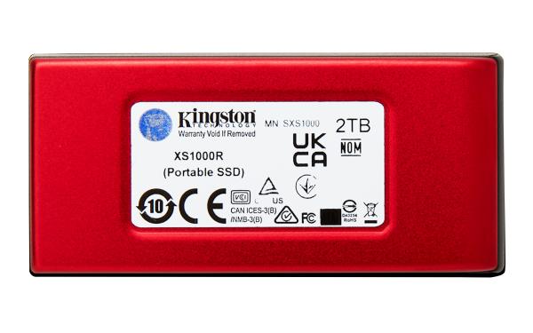 2TB Kingston XS1000 USB 3.2 Gen2 Red