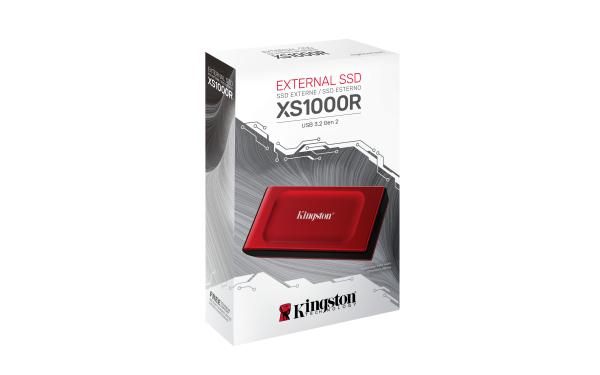 1TB Kingston XS1000 USB 3.2 Gen2 Red