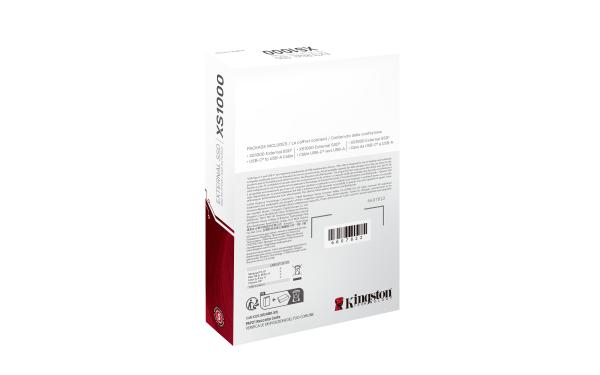 2TB Kingston XS1000 USB 3.2 Gen2 Black
