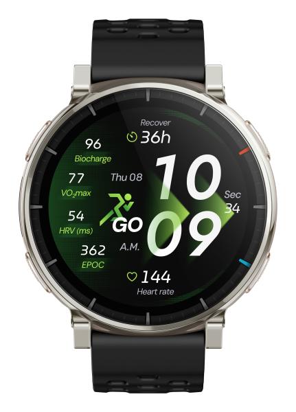 Amazfit Active 3 Premium Black Smartwatch HYROX-Modus