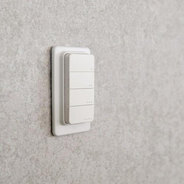 Shelly BLU Button 4 – Bluetooth Fernbedienung mit Magnethalter & Plug & Play Funktion