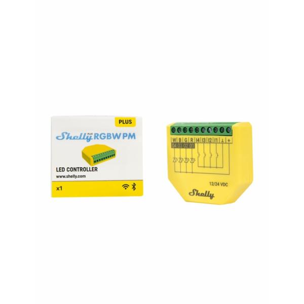 Shelly Plus RGBW PM – WLAN & Bluetooth LED-Controller mit Leistungsmessung