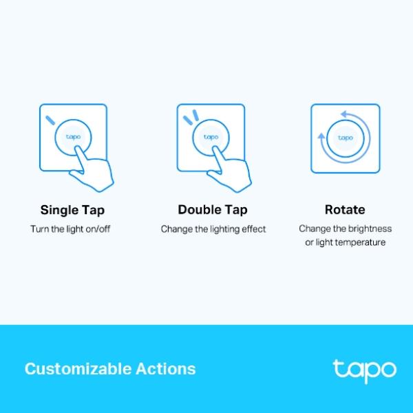 TP-Link Tapo S200D Smart Dimmer – Intelligenter Dimmer mit Drehregler Weiß