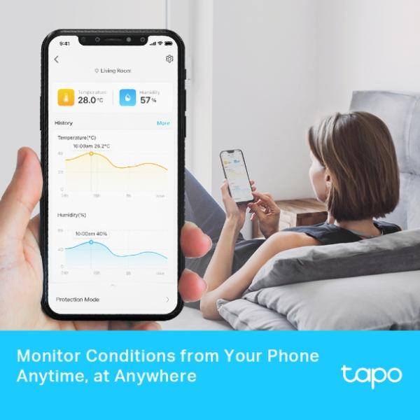 TP-Link Tapo T315 Temperatur- & Feuchtigkeitssensor – E-Ink Display Smart Home