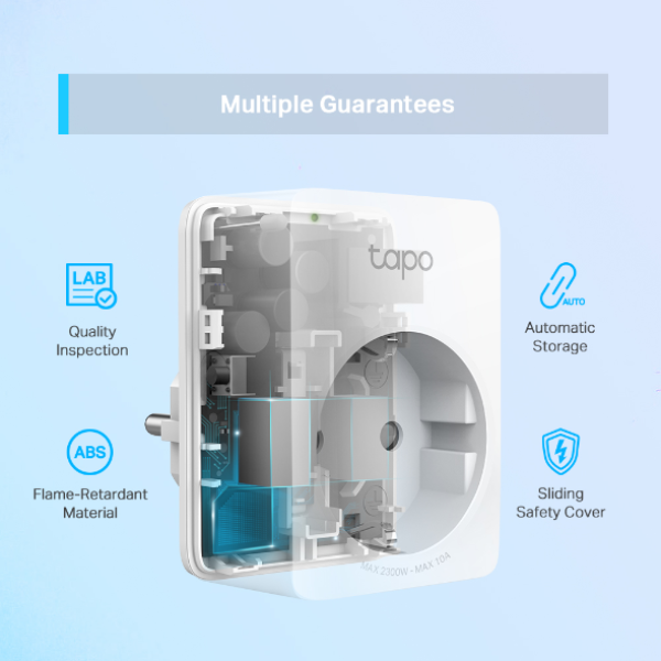 TP-Link Tapo P100 WLAN-Steckdose – Smart Plug, Wi-Fi Alexa & Google Home 1Stk.