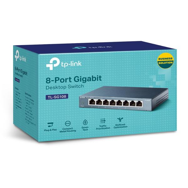 8P TP-LINK TL-SG108 Metall