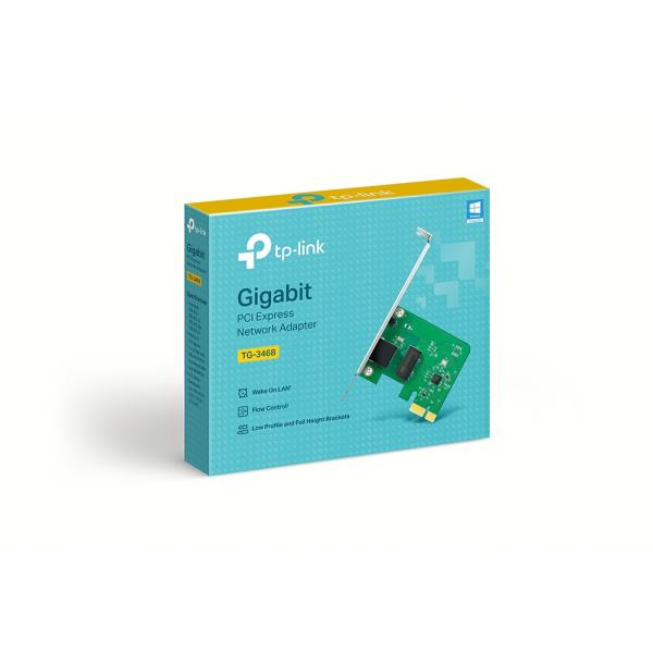 TP-Link TG-3468 PCIe Netzwerkkarte – 1 Gbit/s Ethernet RJ45 Adapter für Desktop-PCs